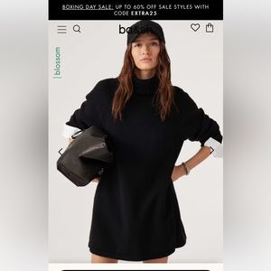 BNWT BA&SH Black Sweater Dress - Size Small